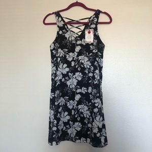 Black and White Floral Dress